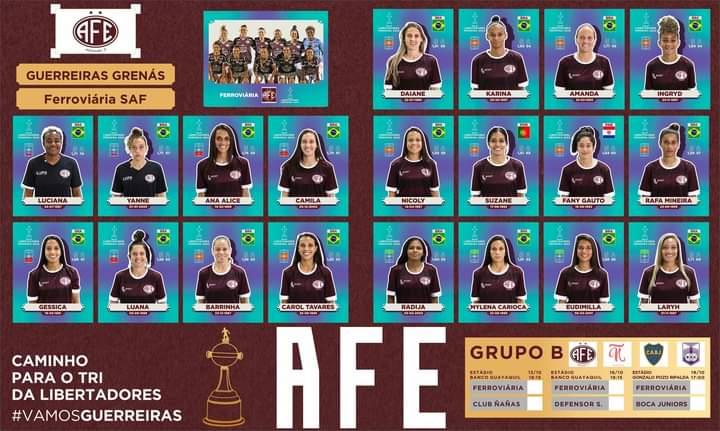 Guerreiras Grenás prontas para a Libertadores 2022!