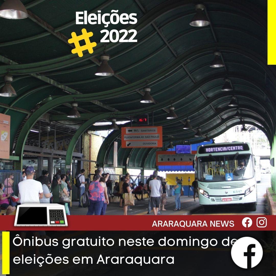 HoraBus | Ônibus gratuito neste domingo de eleições em Araraquara
