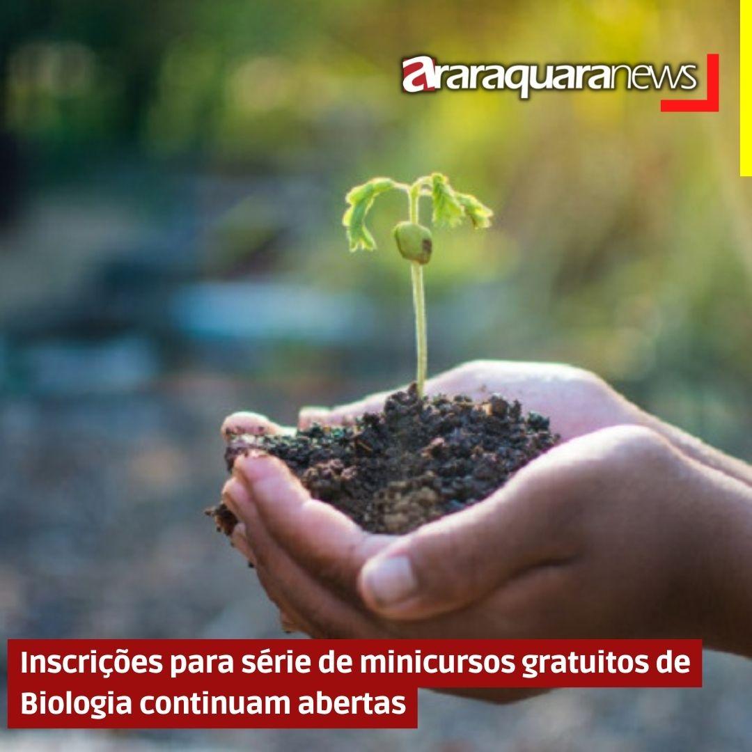 Inscrições para série de minicursos gratuitos de Biologia continuam abertas