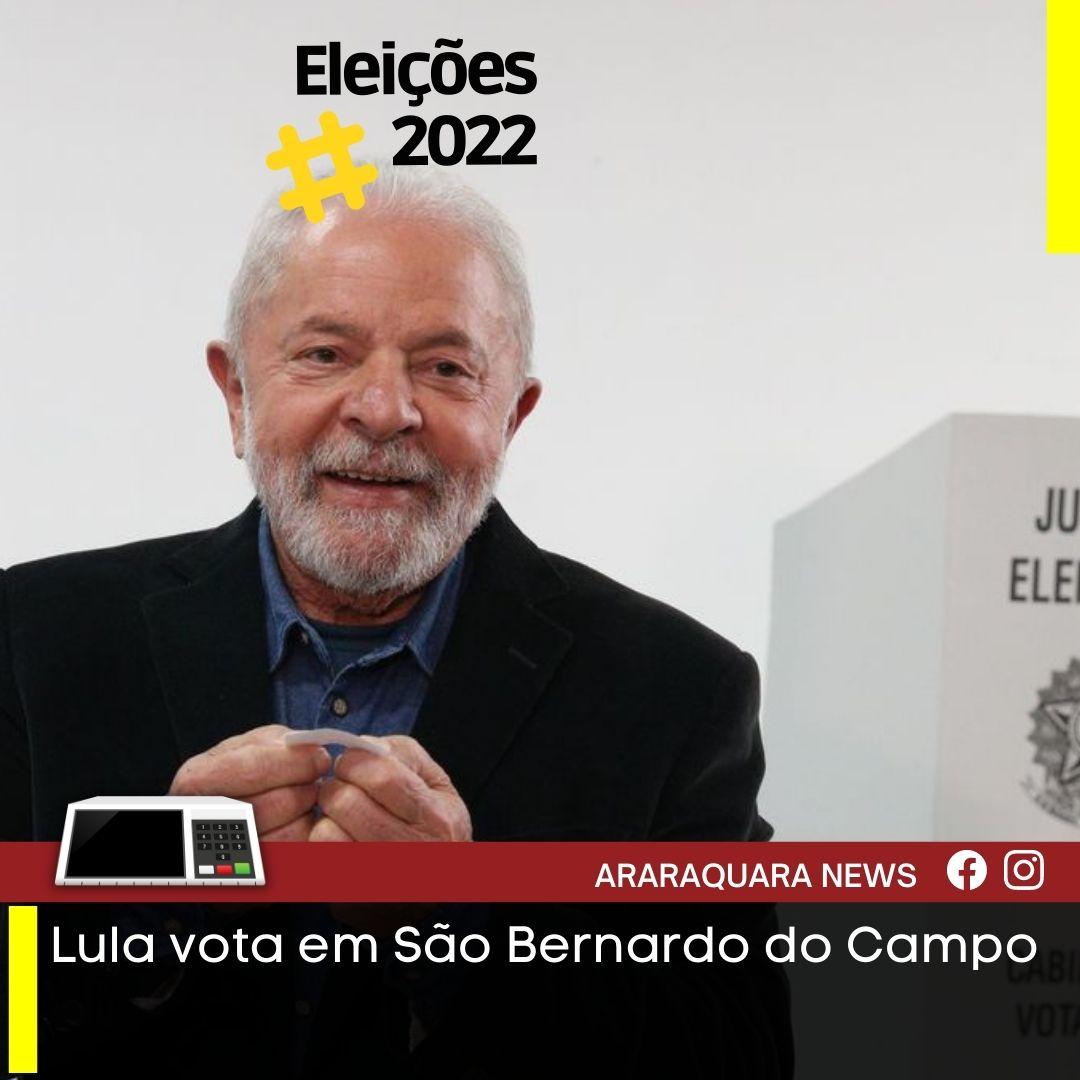 Lula vota em São Bernardo do Campo
