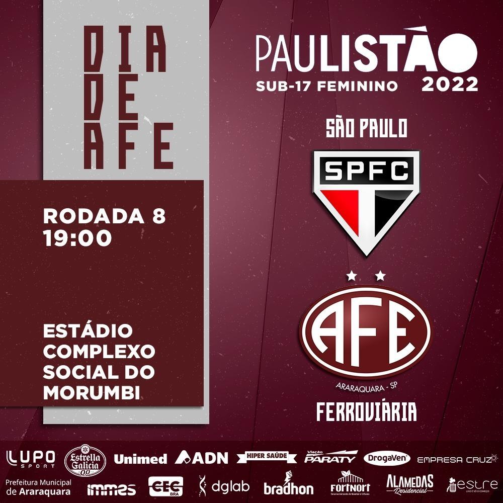 São Paulo X Ferroviária - Paulista Sub 17 Feminino 2022 !