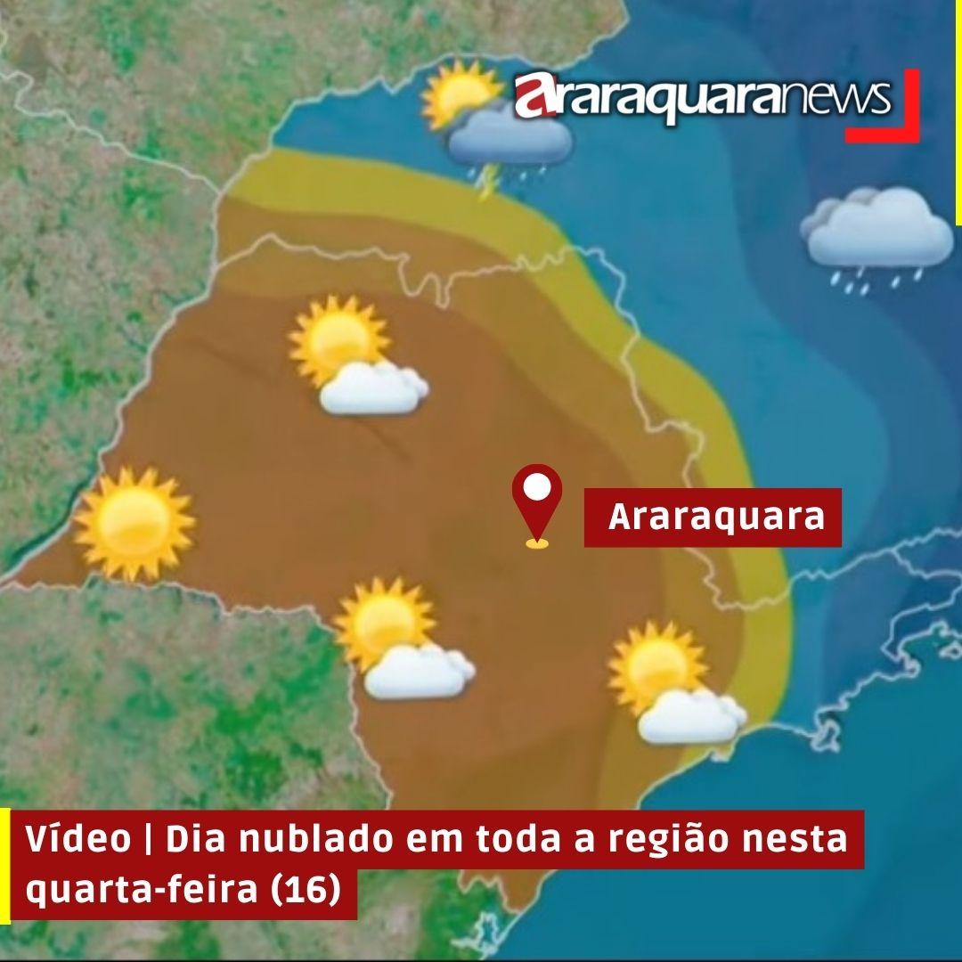 Dia nublado em toda a região nesta quarta-feira (16)