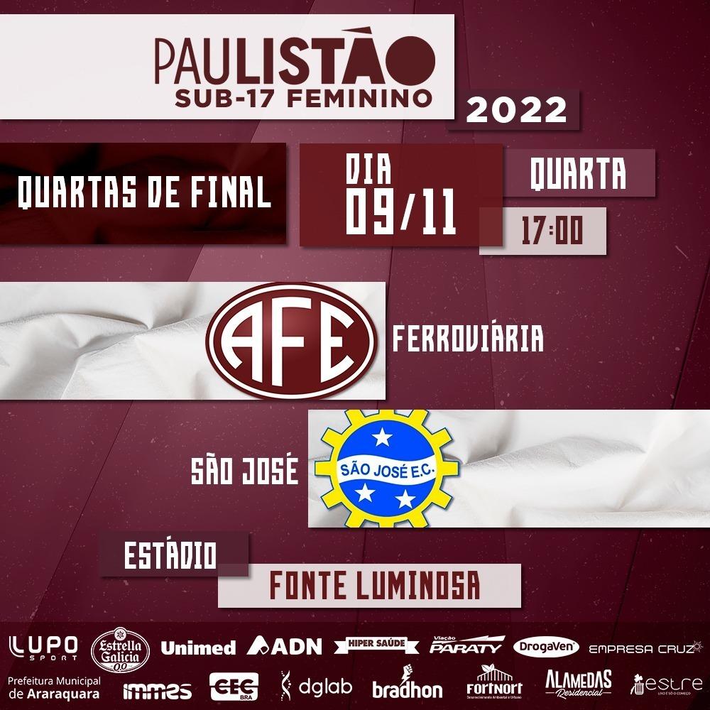 Ferroviária x São José - Paulistão Fem sub-17 2022!