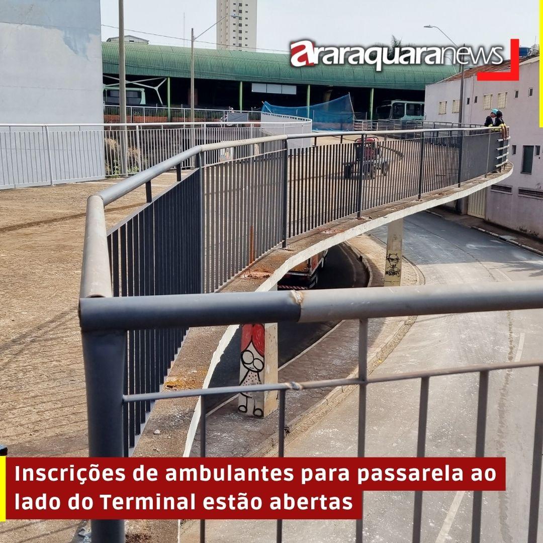 Inscrições de ambulantes para passarela ao lado do Terminal estão abertas