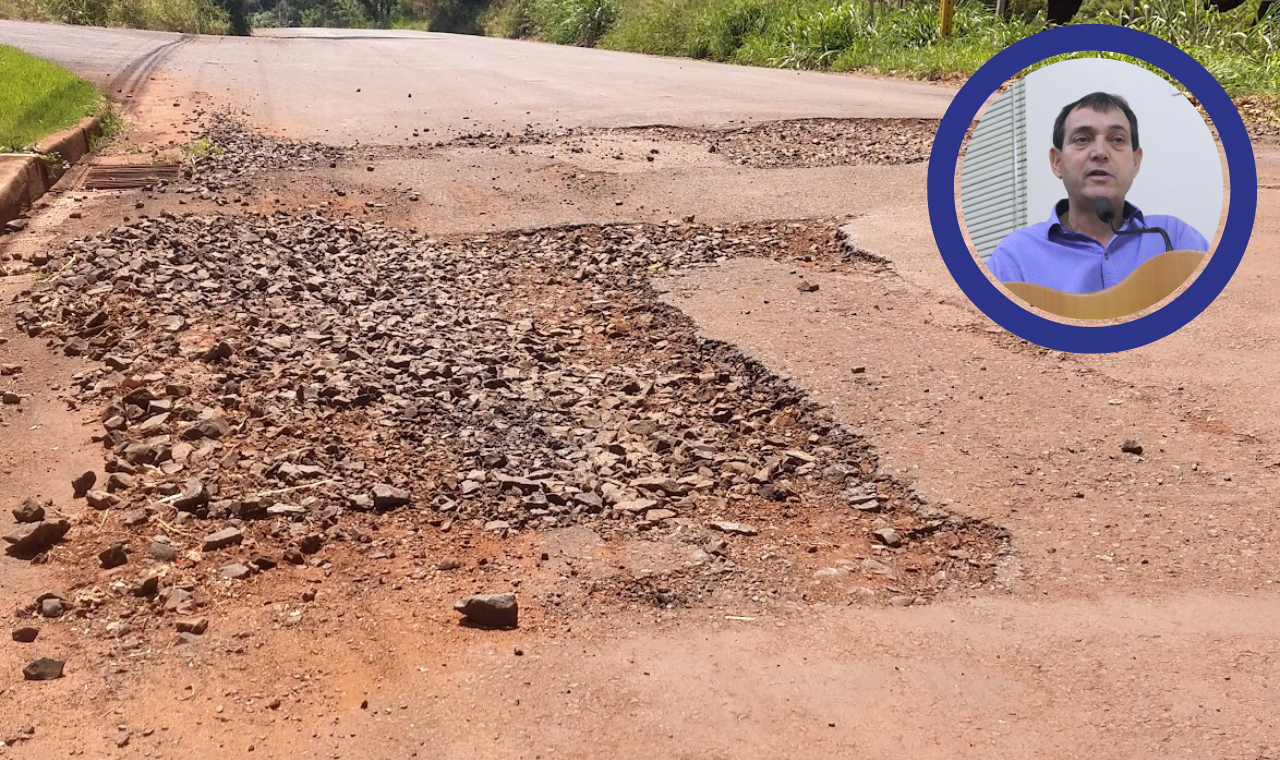 Reparo asfáltico é reivindicado para vias do Campus Ville