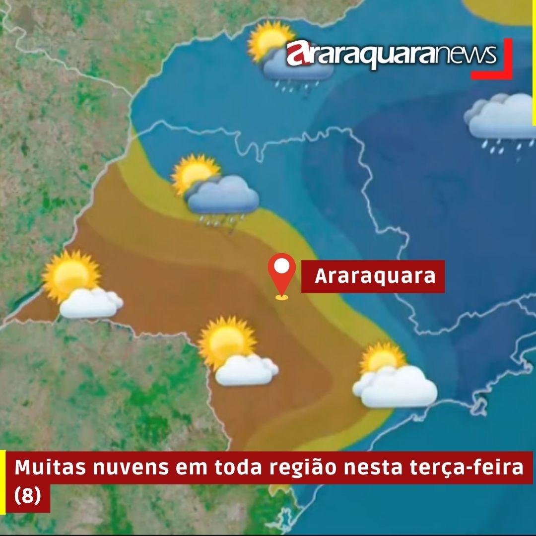 Vídeo | Muitas nuvens em toda região nesta terça-feira (8)