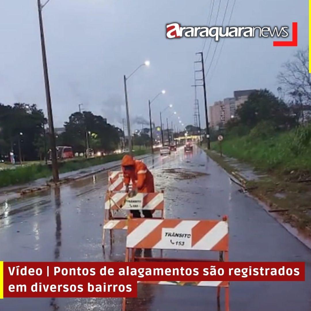 Vídeo | Pontos de alagamentos são registrados em diversos bairros
