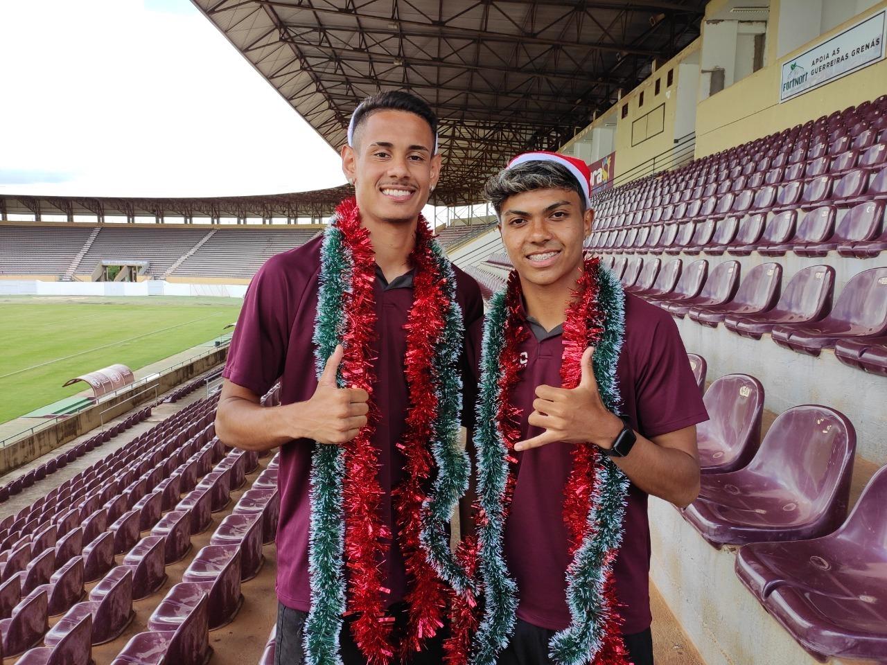 André Fellipe e Henry da AFE na Copa São Paulo  passando  para desejar Boas Festas!