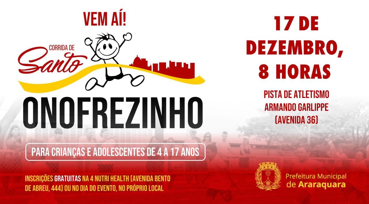 Prefeitura de Araraquara prepara realização da Corrida de Santo Onofrezinho 2022!