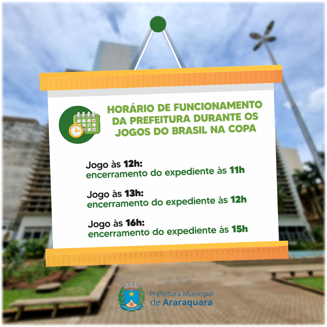 Prefeitura tem horário especial de funcionamento na sexta-feira (2)