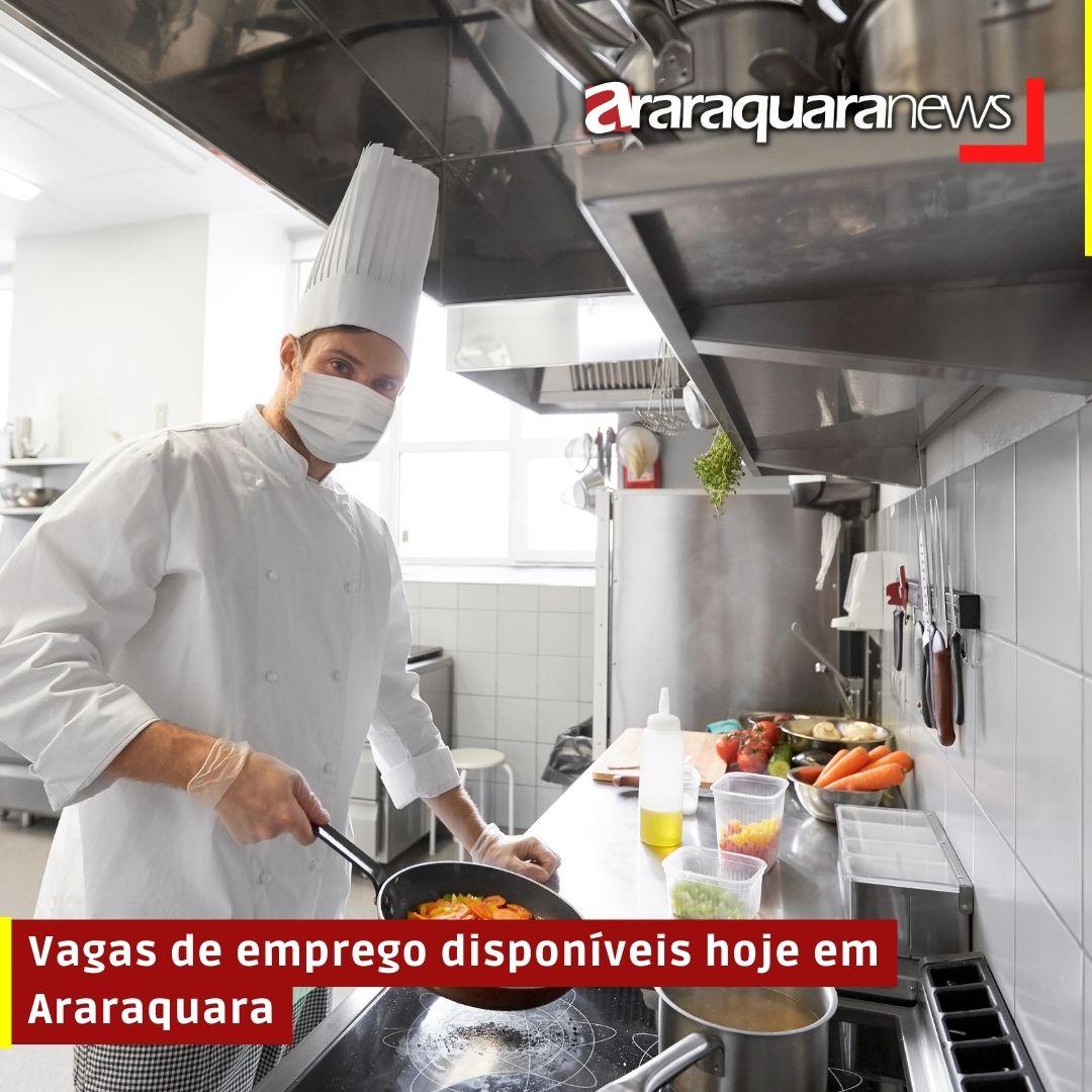 Vagas de emprego disponíveis hoje em Araraquara