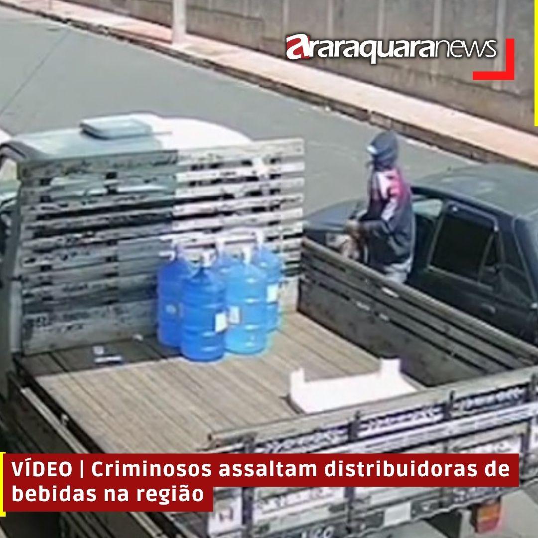VÍDEO | Criminosos assaltam distribuidoras de bebidas na região