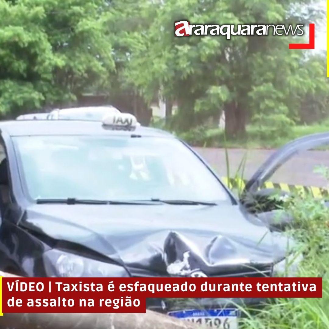 VÍDEO | Taxista é esfaqueado durante tentativa de assalto na região