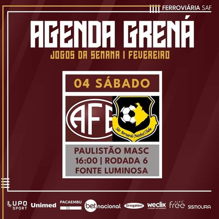 Confira os próximos compromissos da Ferroviária!