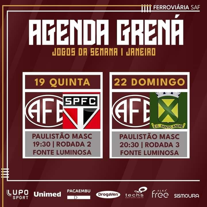 Confira os próximos compromissos da Ferroviária.