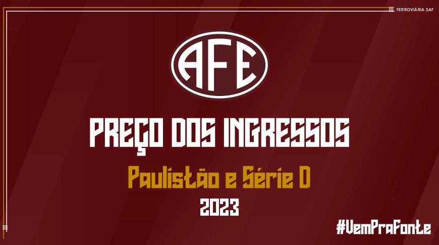 FERROVIÁRIA DEFINE PREÇOS DE INGRESSOS PARA A TEMPORADA 2023!