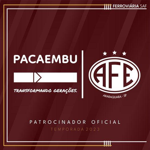 PACAEMBU CONSTRUTORA ESTÁ DE VOLTA AO UNIFOME  AFEANO NA TEMPORADA DE 2023.É A PATROCINADORA OFICIAL DO TIME.