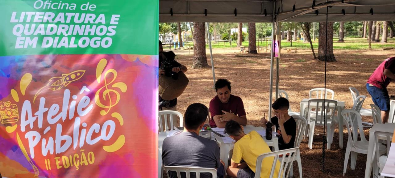 Projeto realiza oficinas culturais na Praça da Fonte Luminosa