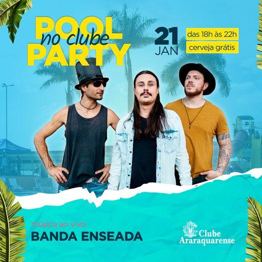 Sábado 21/01 é dia de Pool Party no Clube Araraquarense.