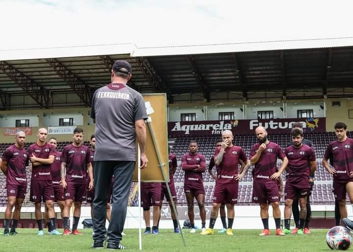 Último treino da Ferroviária antes da estreia no Paulistão 23.