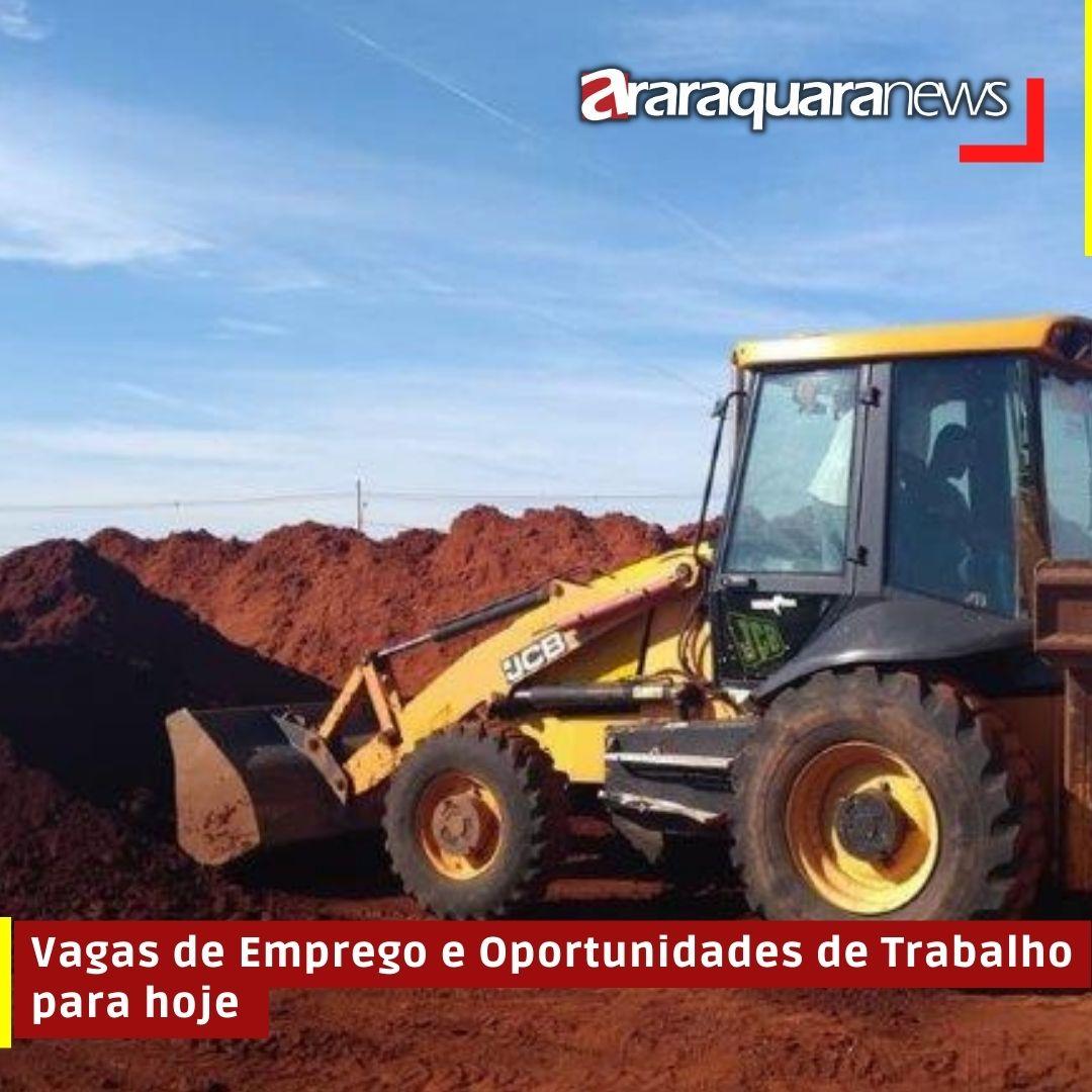Vagas de Emprego e Oportunidades de Trabalho para hoje