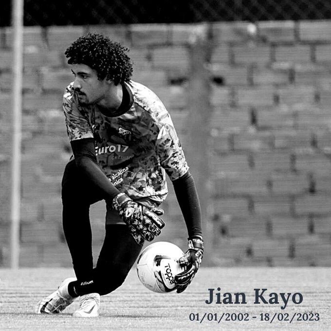 A Ferroviária SAF presta condolências ao Ituano Futebol Clube pelo falecimento  do goleiro Jian Kayo Gomes Soares!