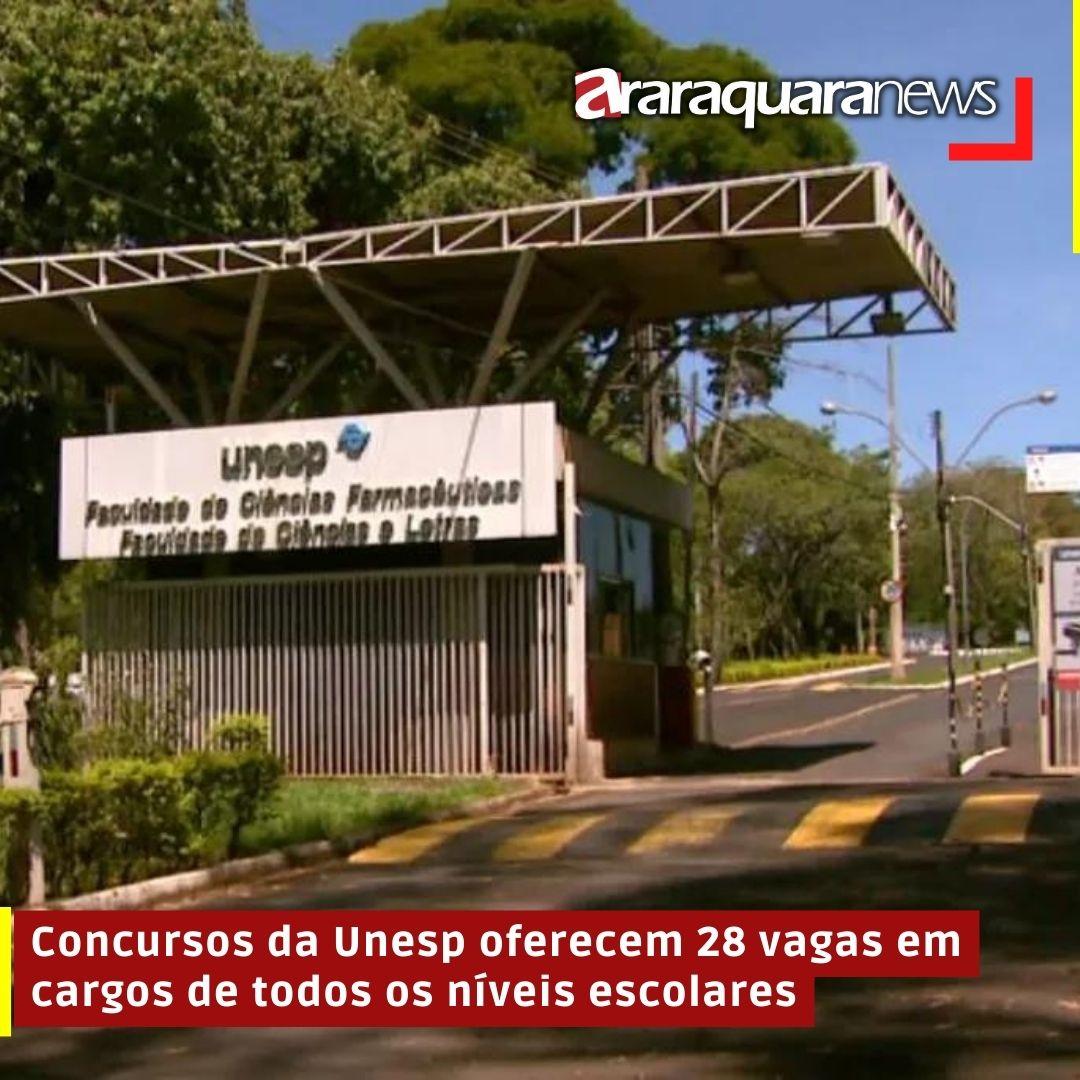 Concursos da Unesp oferecem 28 vagas em cargos de todos os níveis escolares
