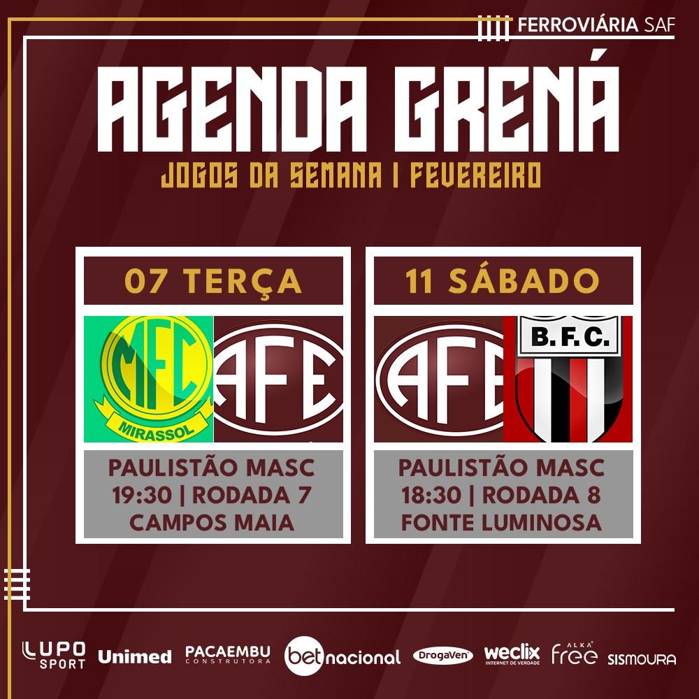 Confira os próximos compromissos da Ferroviária!