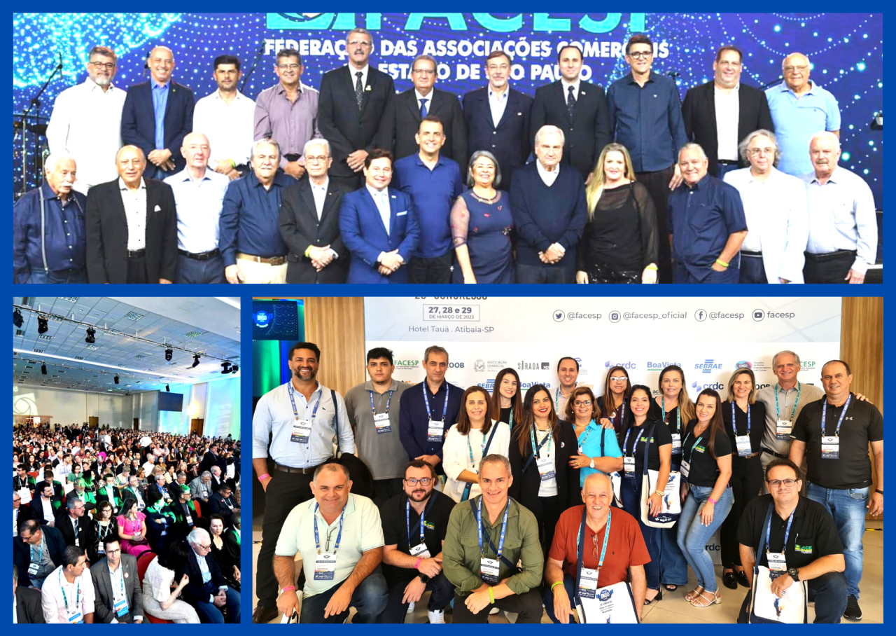 ACIA Araraquara marca presença no 20º Congresso FACESP