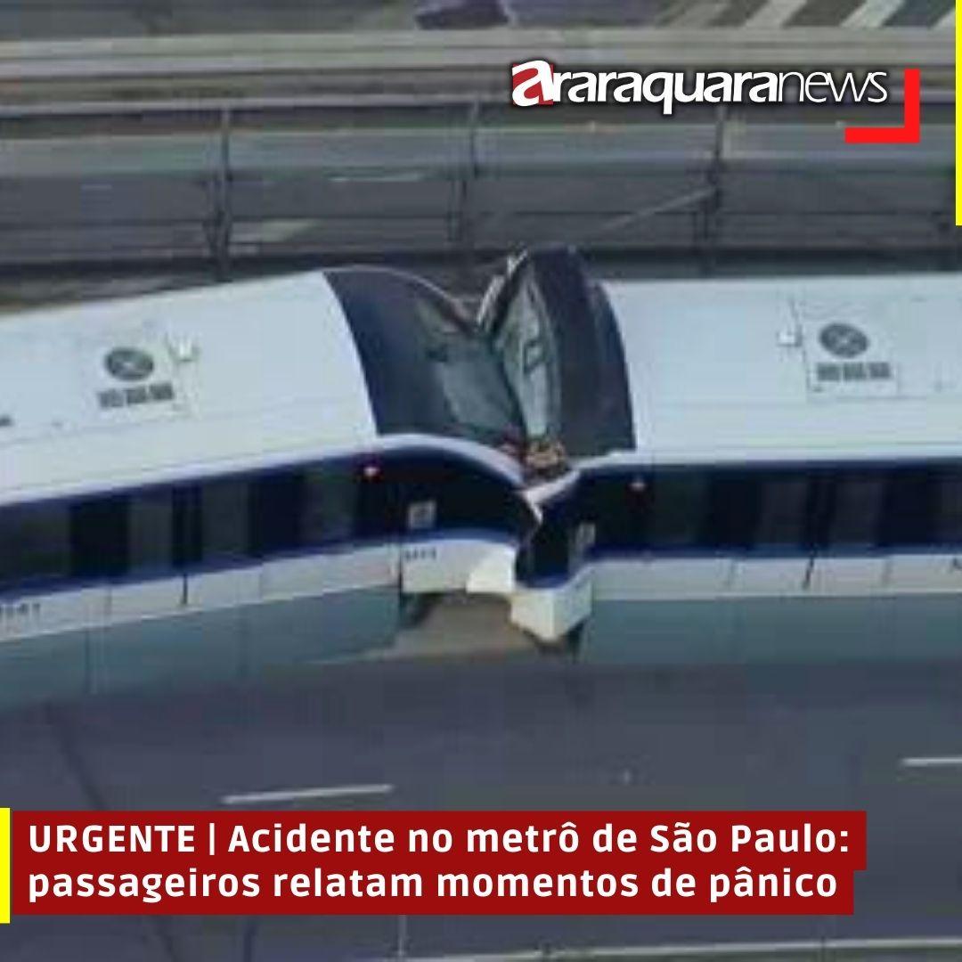 URGENTE | Acidente no metrô de São Paulo: passageiros relatam momentos de pânico