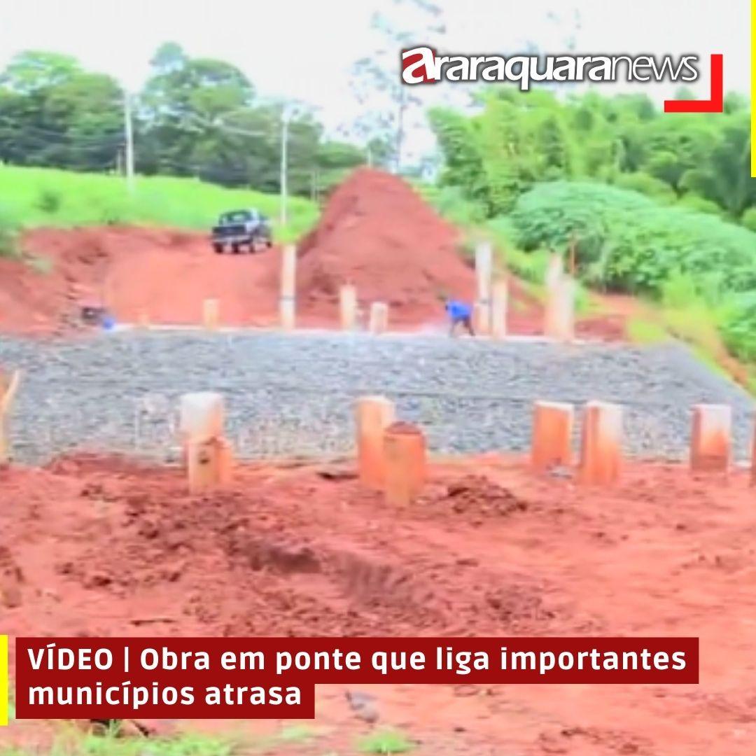 VÍDEO | Obra em ponte que liga importantes municípios atrasa