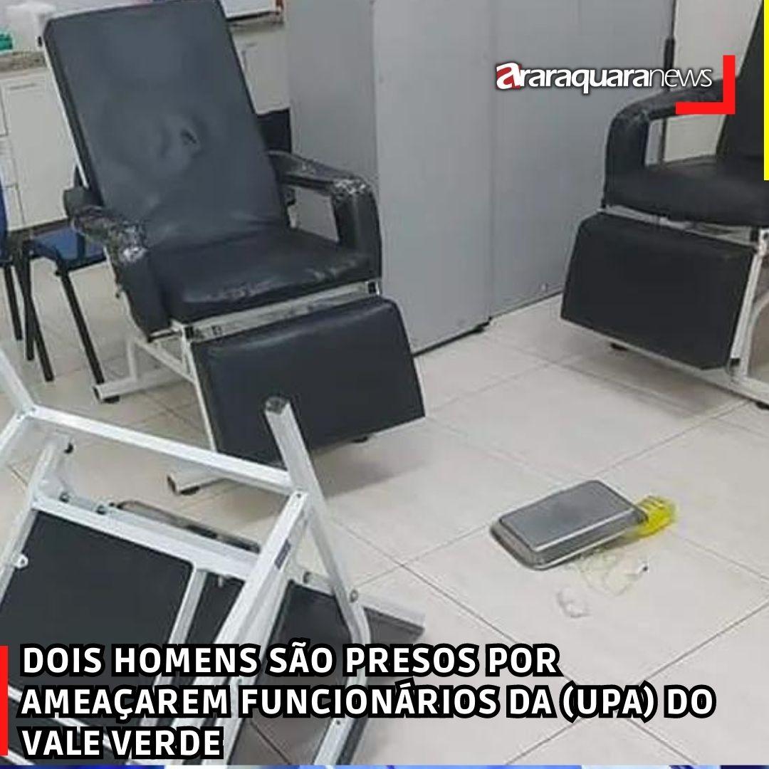 DOIS HOMENS SÃO PRESOS POR DANIFICAREM EQUIPAMENTOS E AMEAÇAREM FUNCIONÁRIOS DA (UPA) DO VALE VERDE