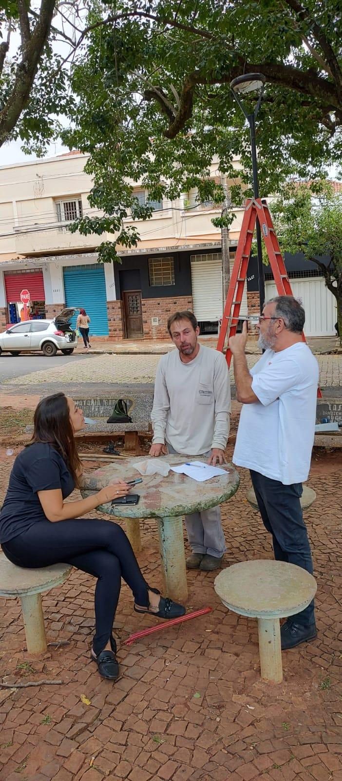 Vereador Alcindo Sabino Visita Praça do Carmo