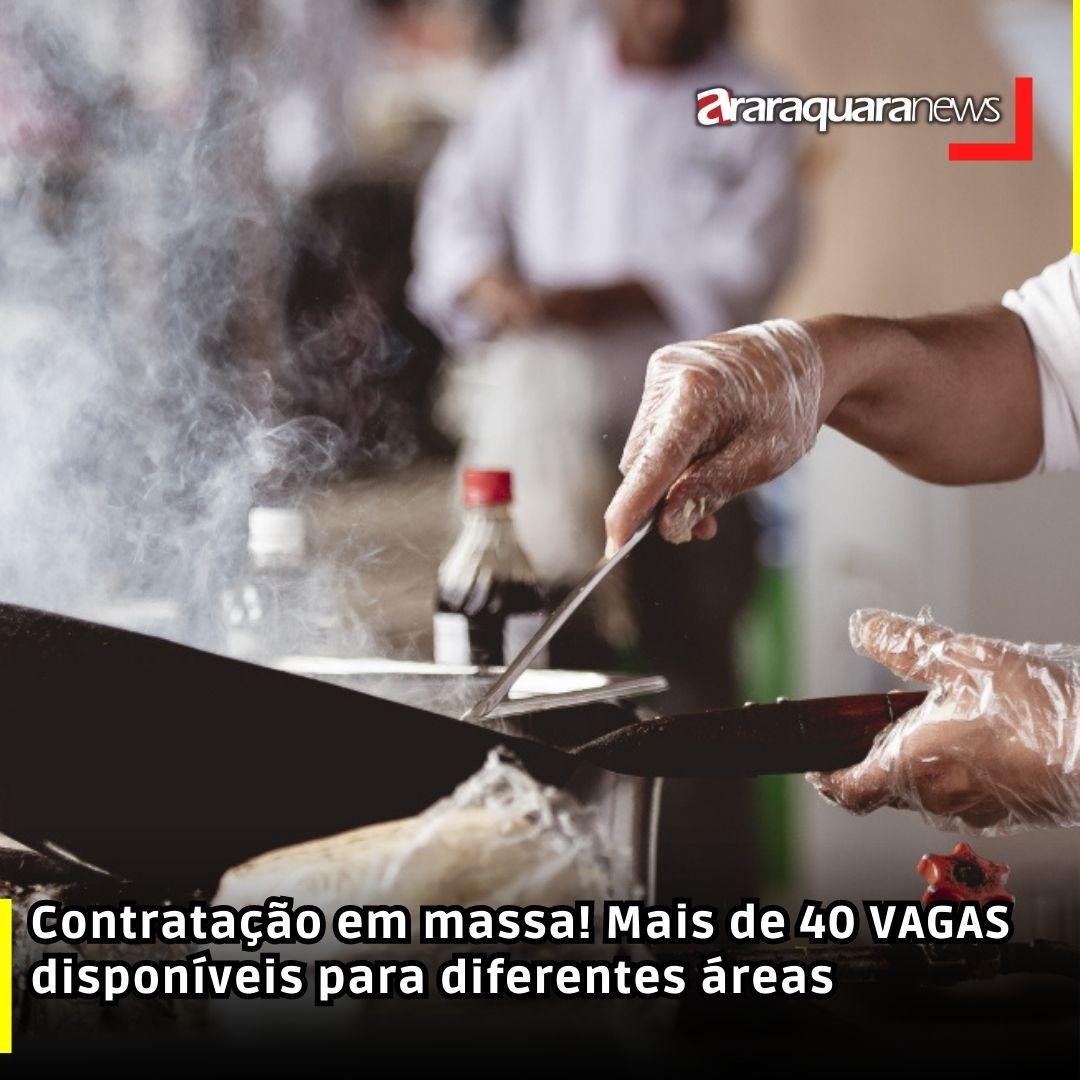 Contratação em massa! Mais de 40 VAGAS disponíveis para diferentes áreas