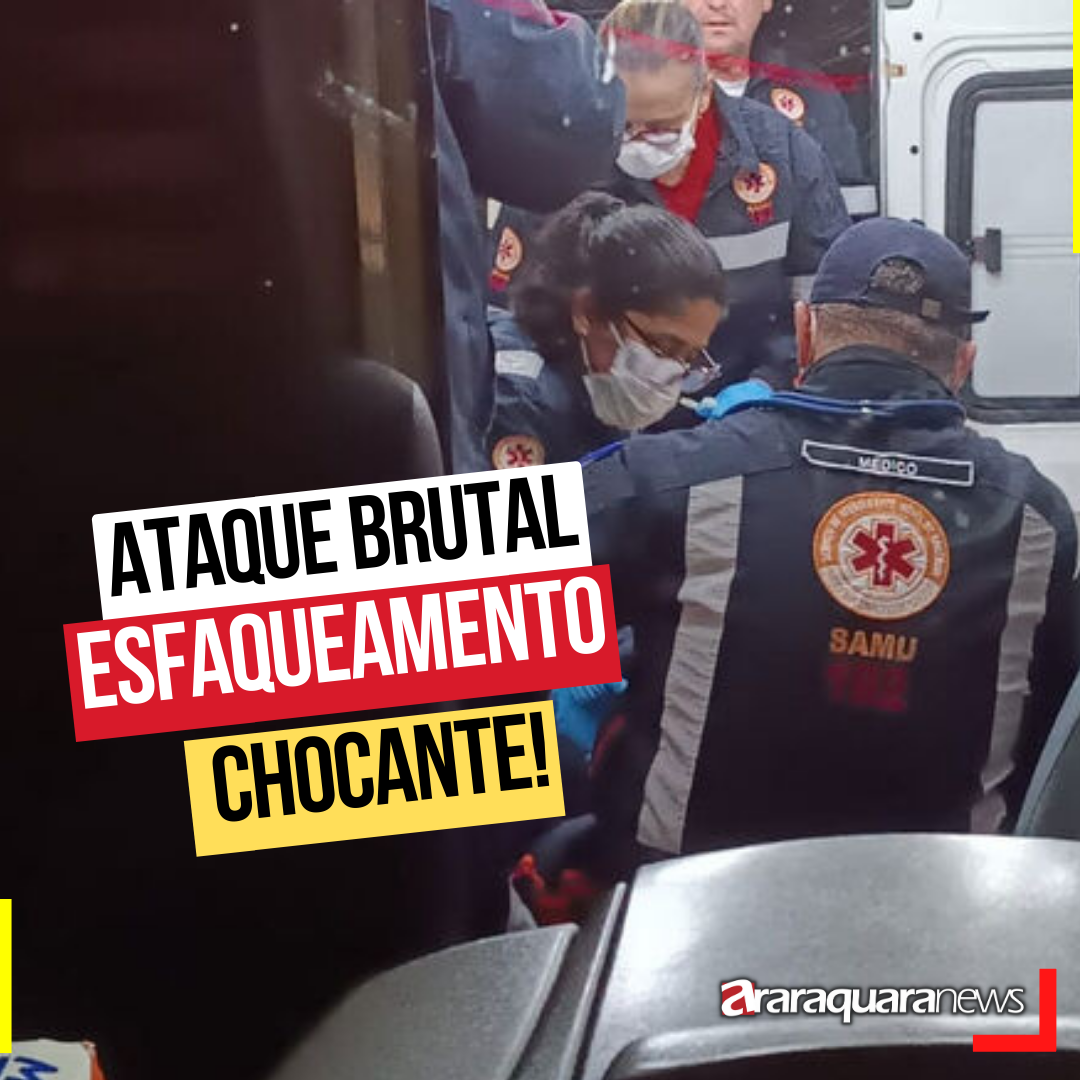Ataque brutal: Jovem esfaqueado na região