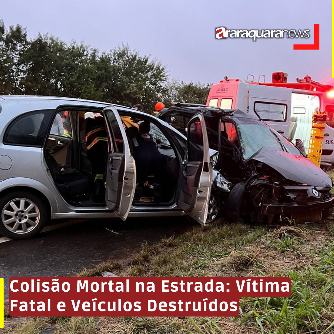 Colisão Mortal na Estrada: Vítima Fatal e Veículos Destruídos