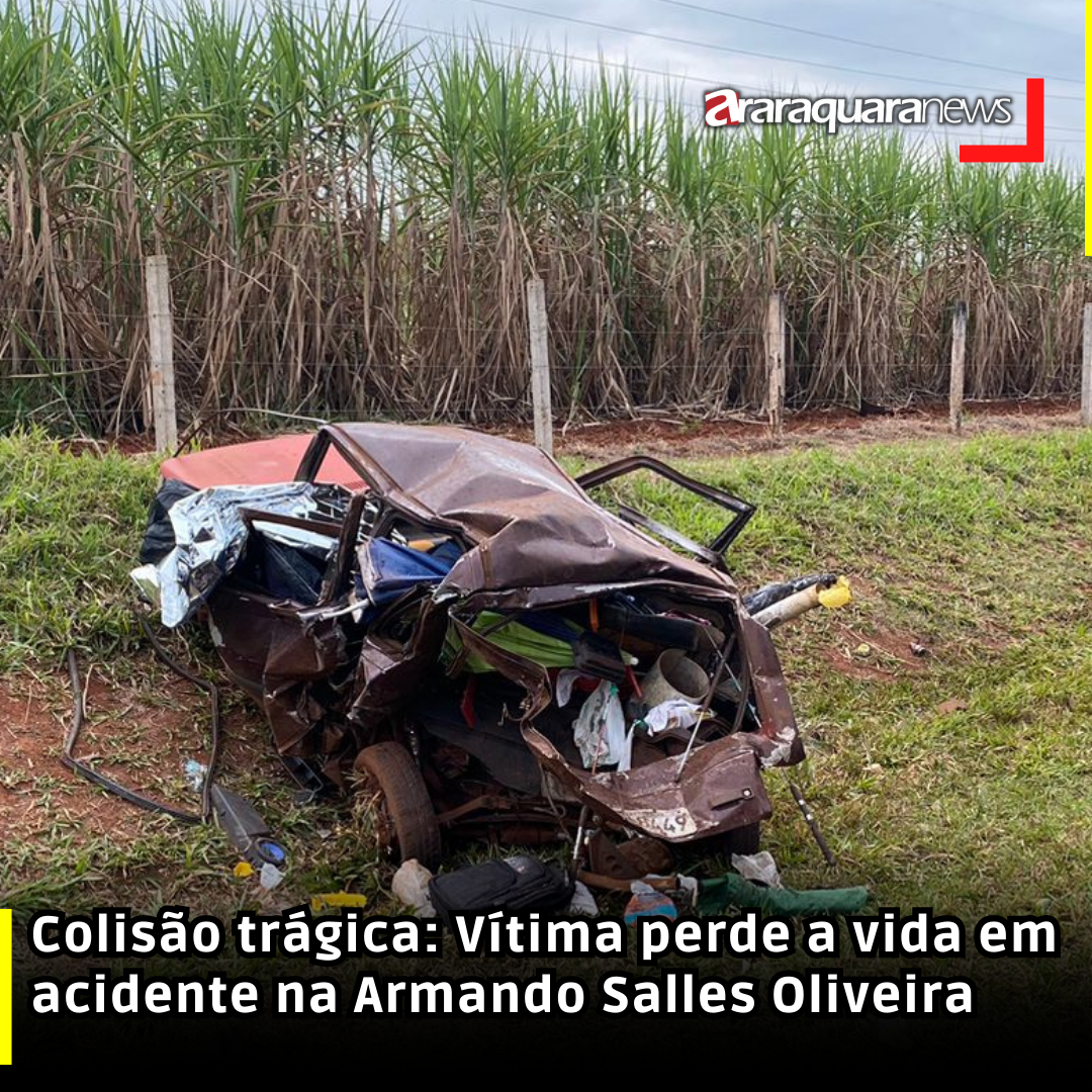 Colisão trágica: Vítima perde a vida em acidente na Armando Salles Oliveira