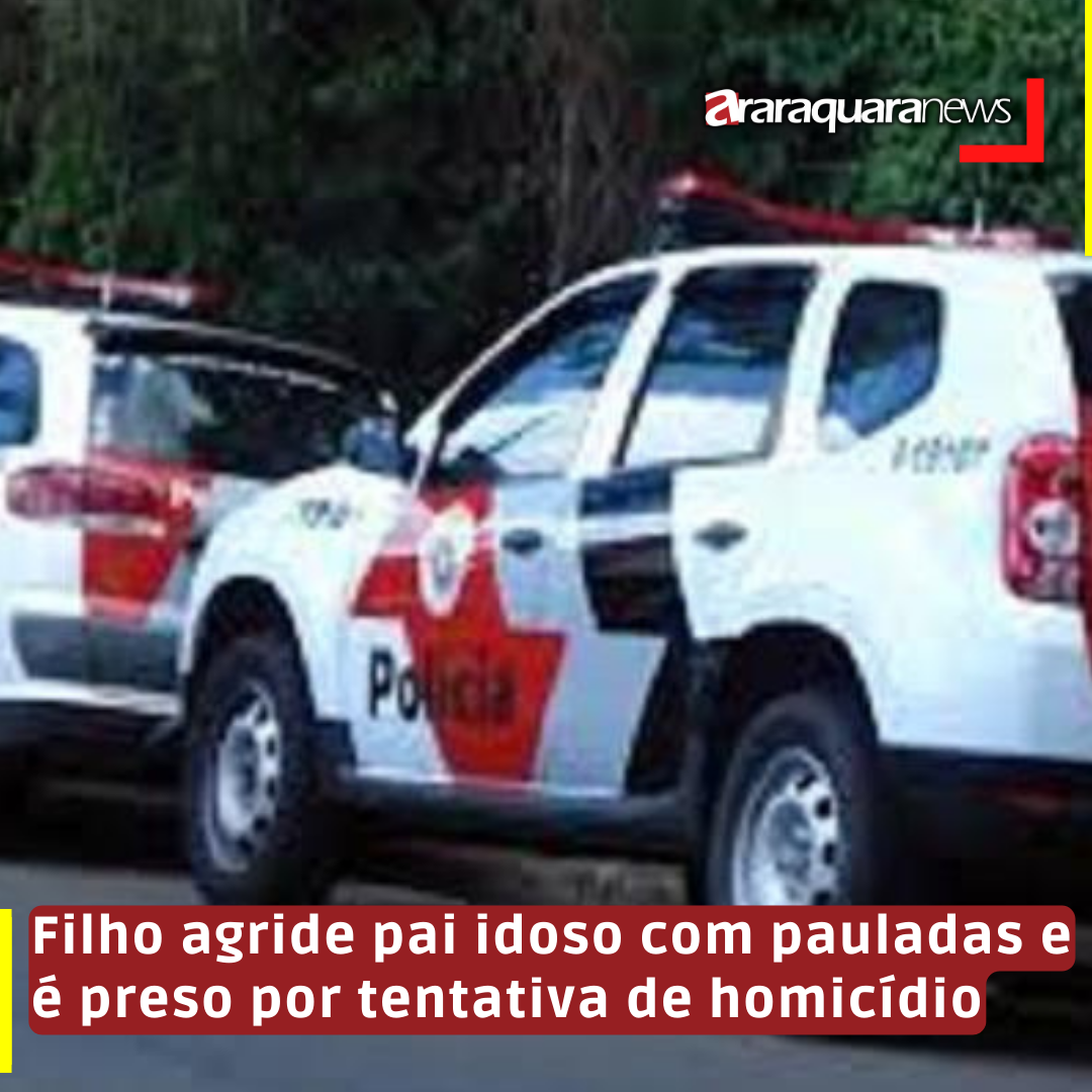 Filho agride pai idoso com pauladas e é preso por tentativa de homicídio