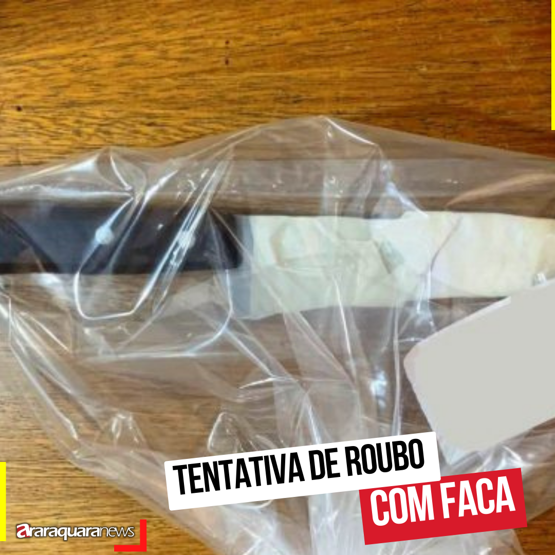 LADRÃO armado com faca é capturado em tentativa de roubo ousada