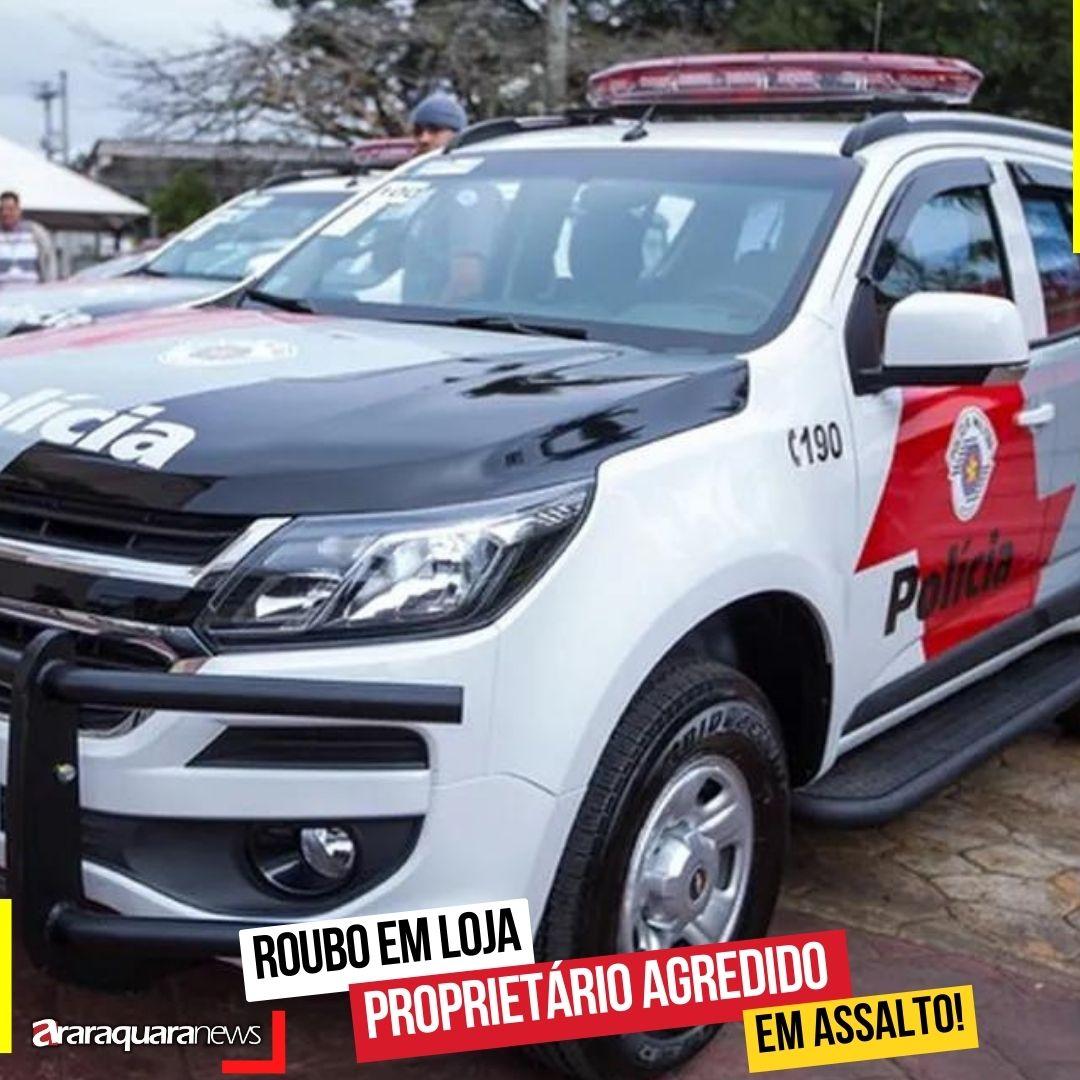 Loja é alvo de roubo e proprietário sofre agressão