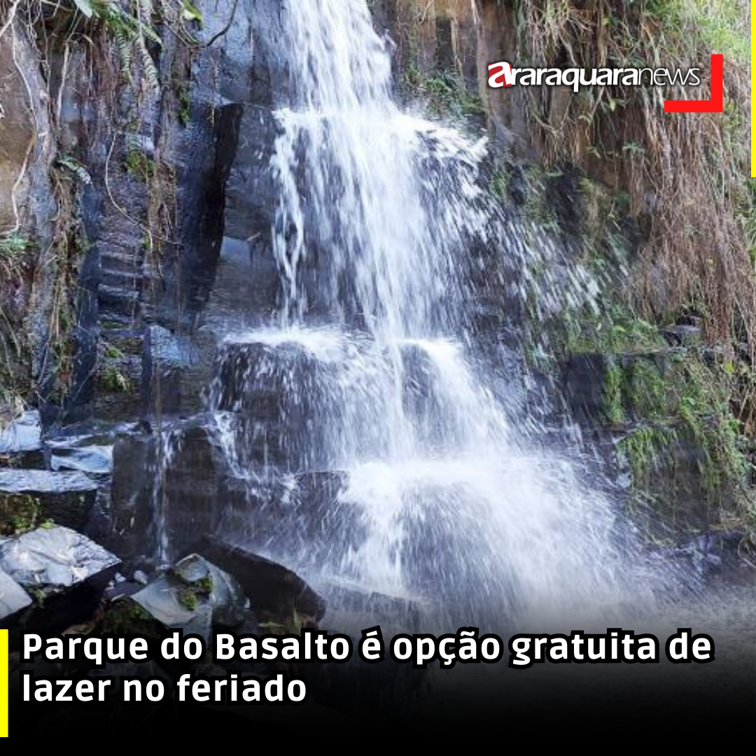 Parque do Basalto é opção gratuita de lazer no feriado