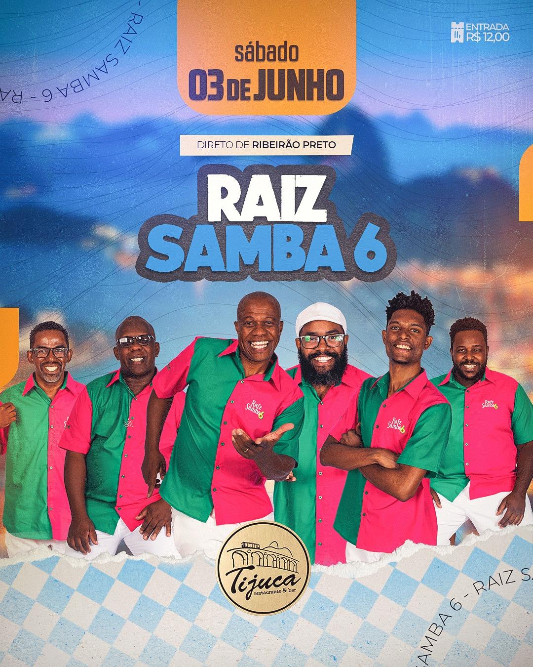 Sábado contagiante: prepare-se para sambar ao som do grupo Raiz Samba 6