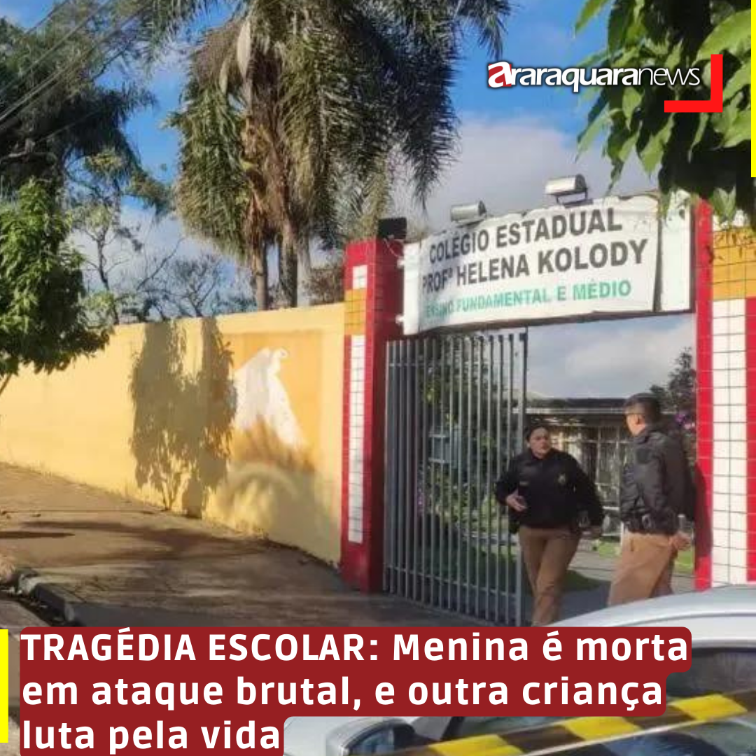 TRAGÉDIA ESCOLAR: Menina é morta em ataque brutal, e outra criança luta pela vida