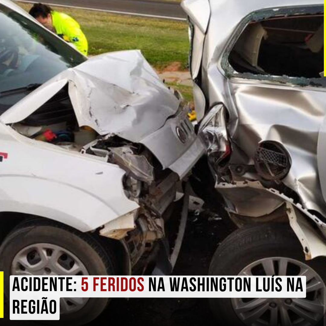 Acidente: 5 Feridos na Washington Luís na região