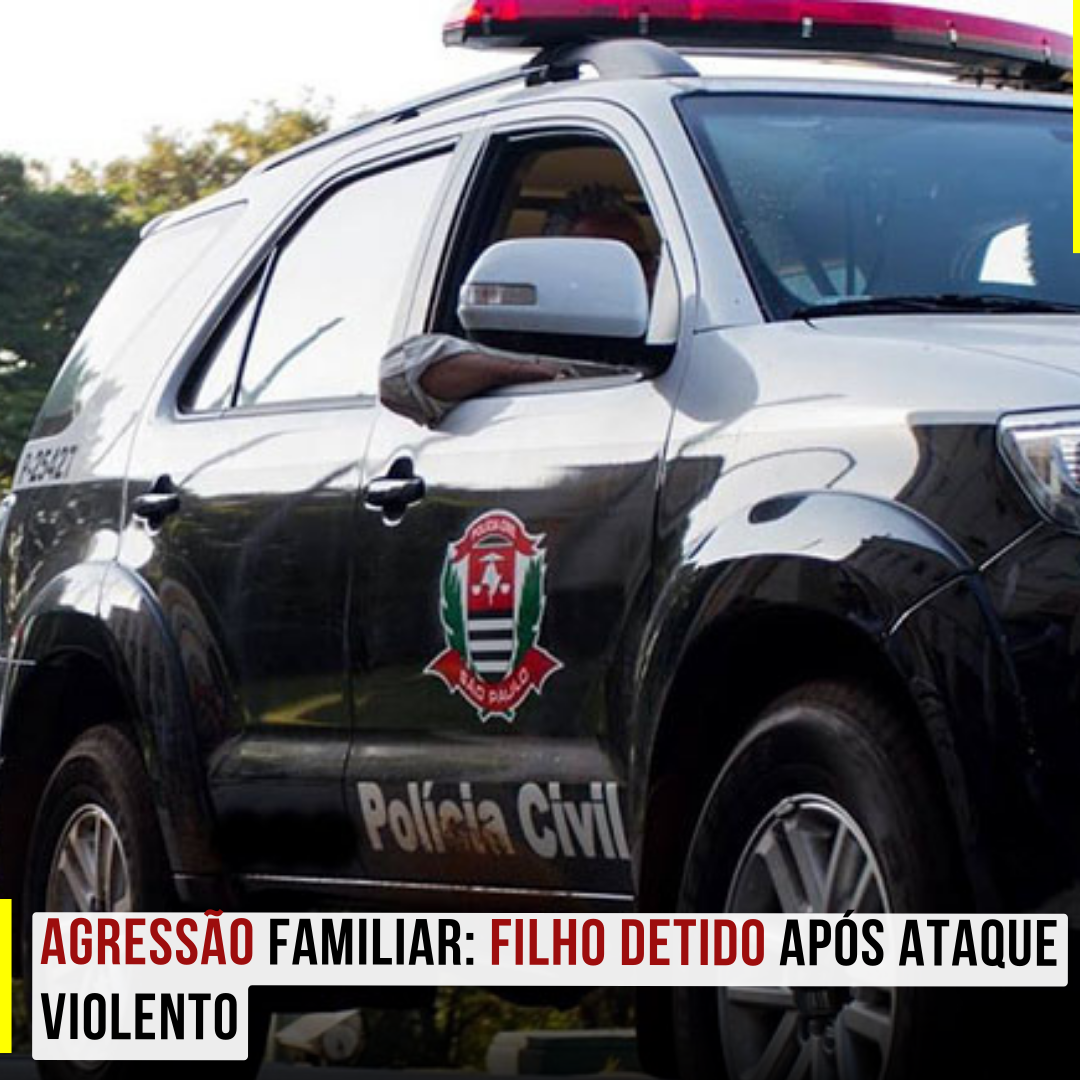 Agressão Familiar: Filho detido após ataque violento