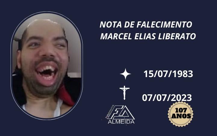 Comunicamos o falecimento do jovem MARCEL ELIAS LIBERATO
