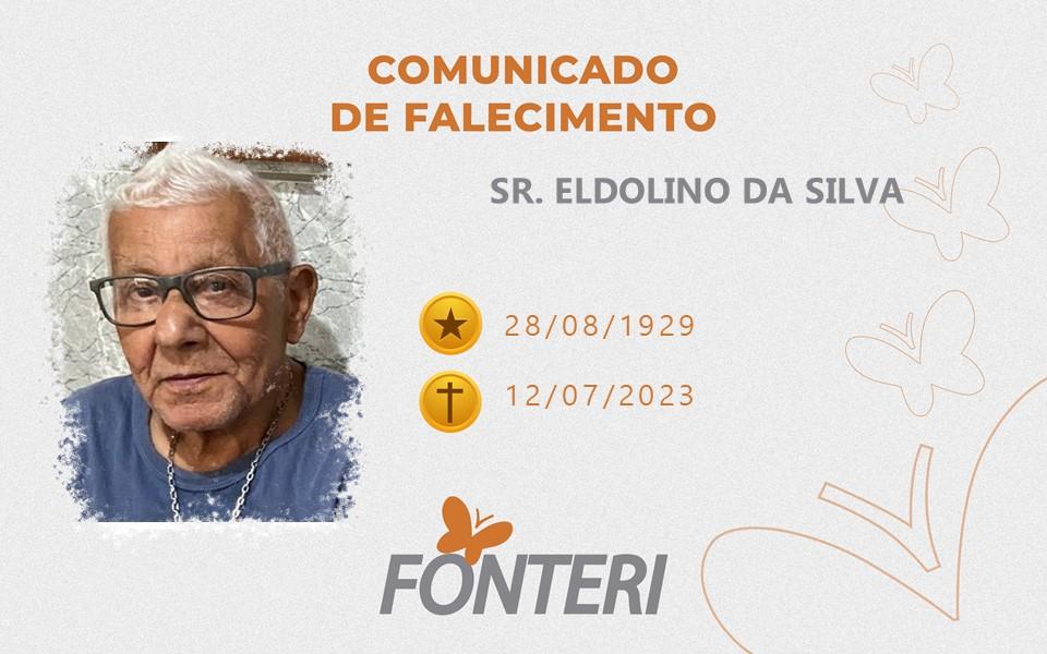 Comunicamos o falecimento do Sr. Eldolino da Silva