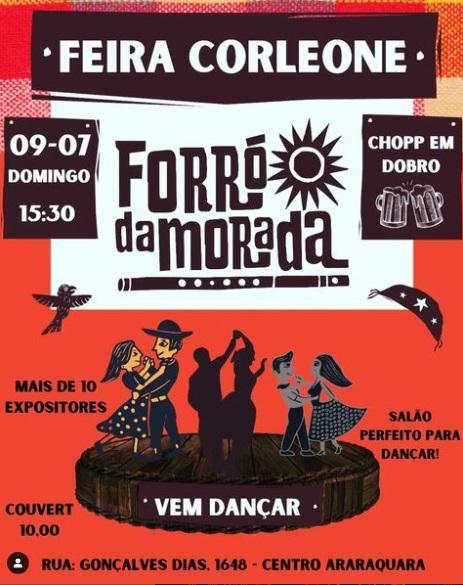 Domingo animado e cheio de diversão na com Forró da Morada