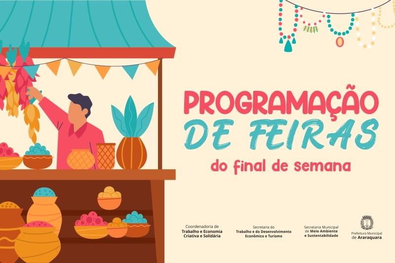 Feiras Tô em Casa, do Botânico e do Choro das Águas em Araraquara