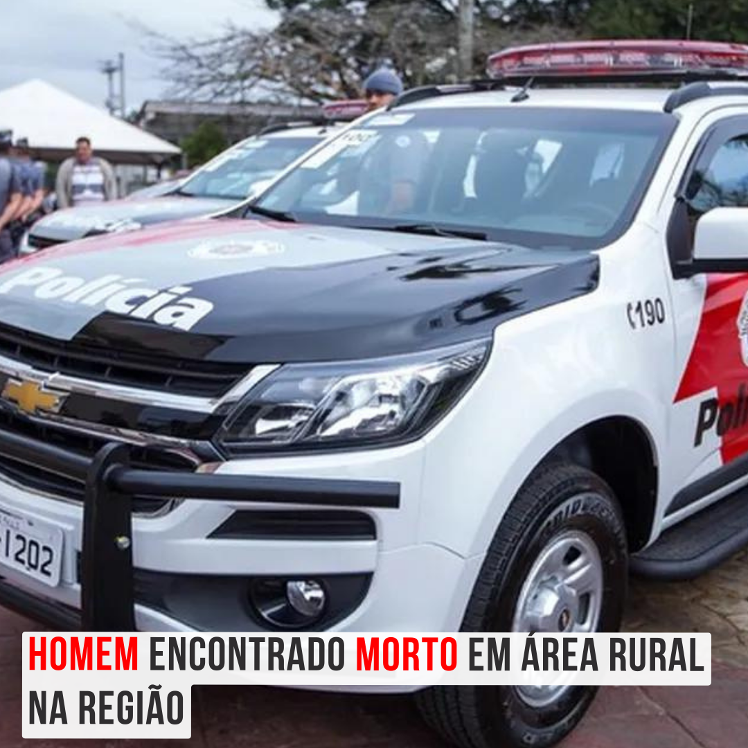 Homem encontrado morto em Área Rural na região